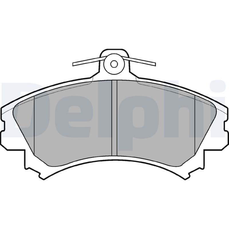 DELPHI Sada brzdových platničiek kotúčovej brzdy LP993 1