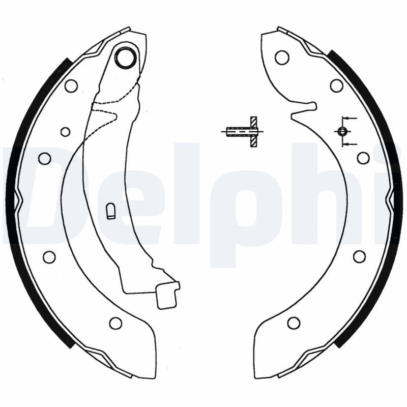 DELPHI Sada brzdových čeľustí LS1716 1