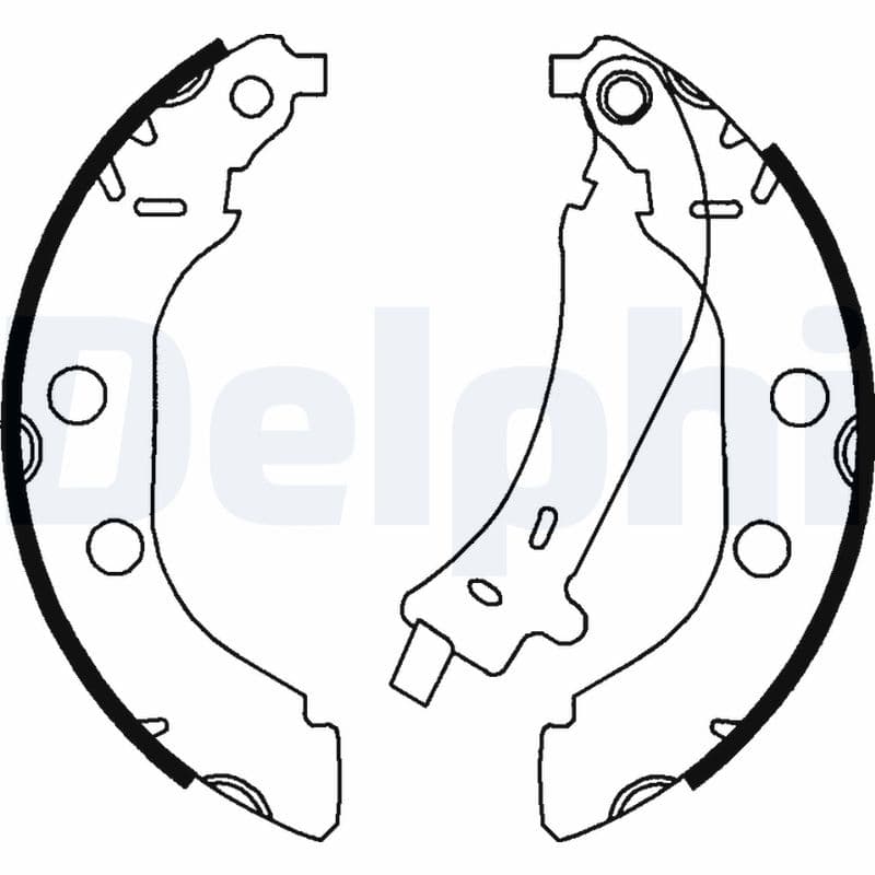 DELPHI Sada brzdových čeľustí LS1723 1