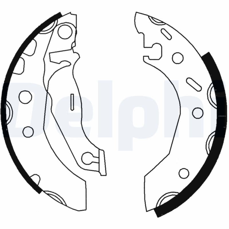 DELPHI Sada brzdových čeľustí LS1728 1