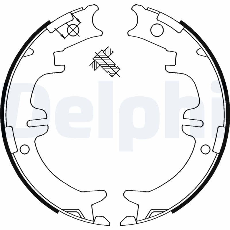 DELPHI Sada brzdových čeľustí LS1892 1