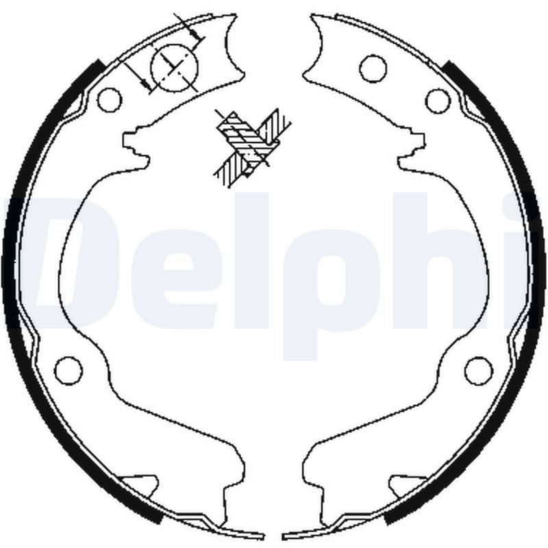 DELPHI Sada brzdových čeľustí LS1899 1