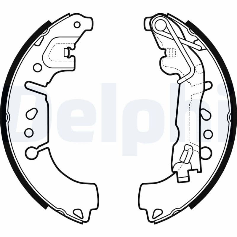 DELPHI Sada brzdových čeľustí LS2135 1