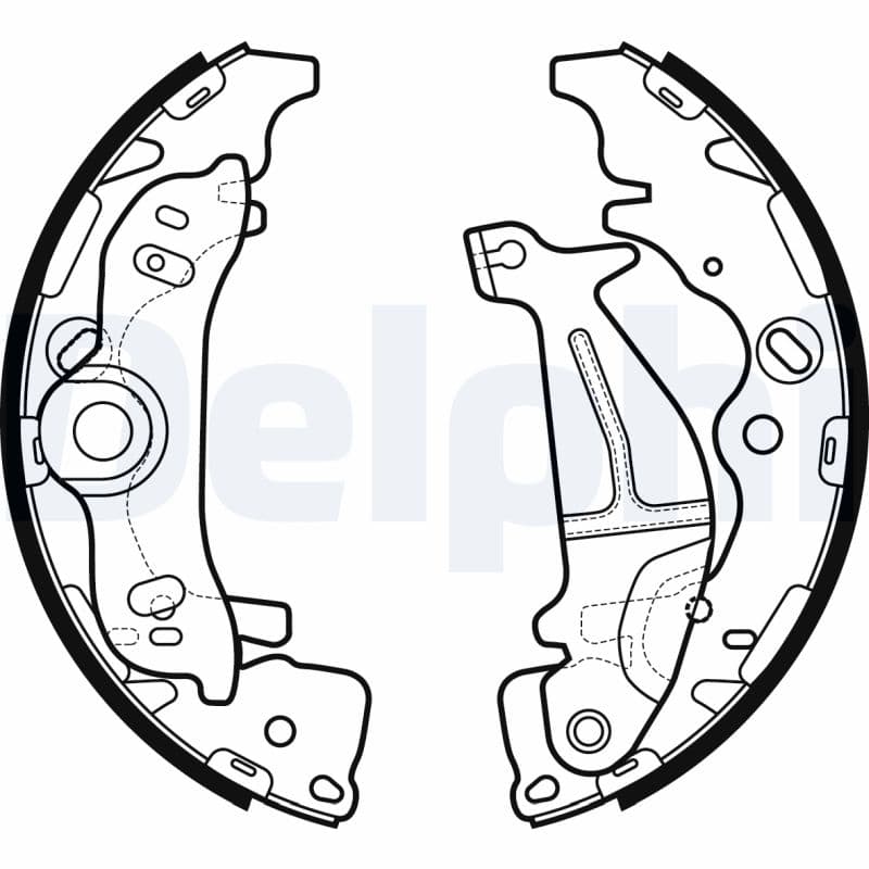 DELPHI Sada brzdových čeľustí LS2138 1