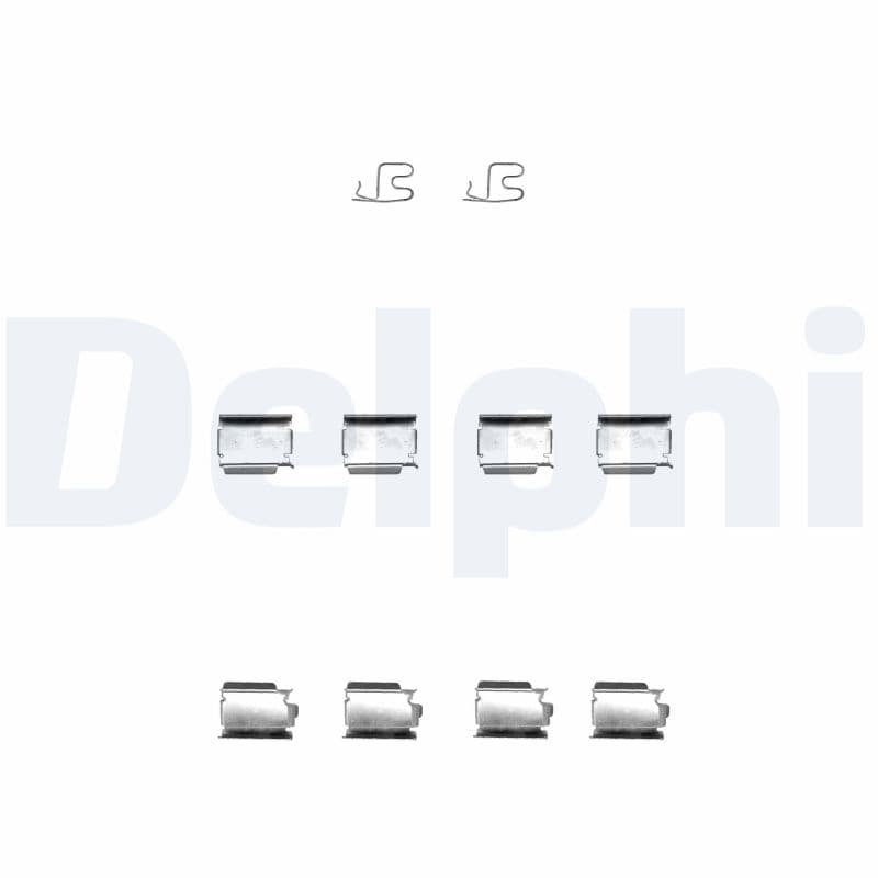 DELPHI Sada prísluženstva obloženia kotúčovej brzdy LX0343 1