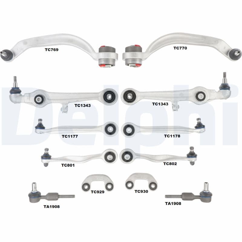 DELPHI Sada na opravu priečneho závesného ramena TC1900KIT 1