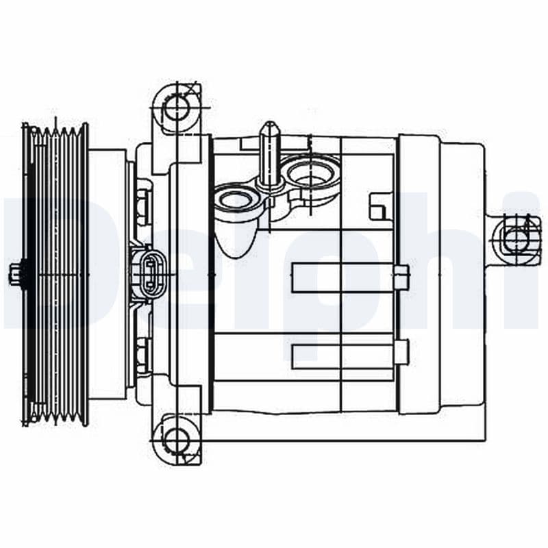 DELPHI Kompresor klimatizácie TSP0155984 1