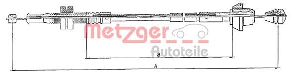 METZGER Plynové lanko 100152 1