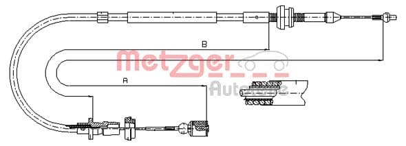 METZGER Plynové lanko 10.0861 1