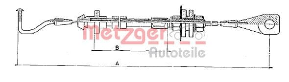 METZGER Plynové lanko 10.090 1