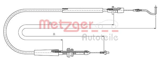 METZGER Plynové lanko 11.0636 1