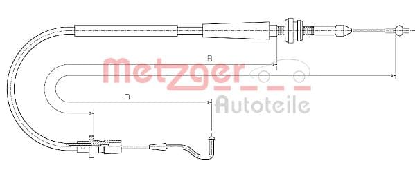METZGER Plynové lanko 11.0637 1