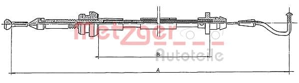 METZGER Plynové lanko 11.087 1