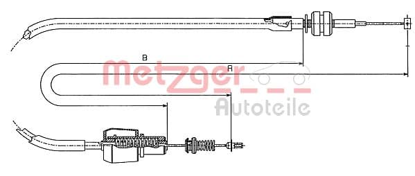 METZGER Plynové lanko 11.1247 1