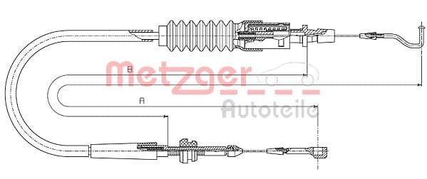 METZGER Plynové lanko 14.4304 1