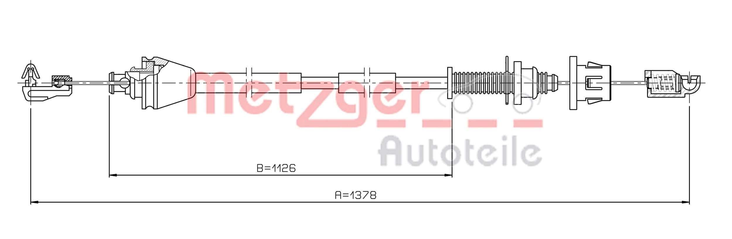 METZGER Plynové lanko 3.RE001 1