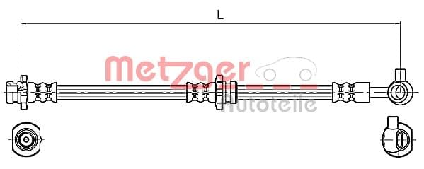 METZGER Brzdová hadica 4110132 1