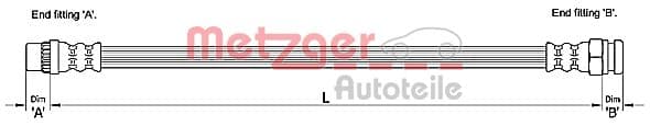 METZGER Brzdová hadica 4110228 1