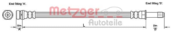 METZGER Brzdová hadica 4110231 1