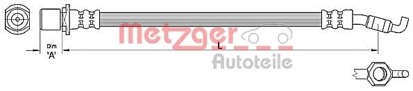 METZGER Brzdová hadica 4110286 1