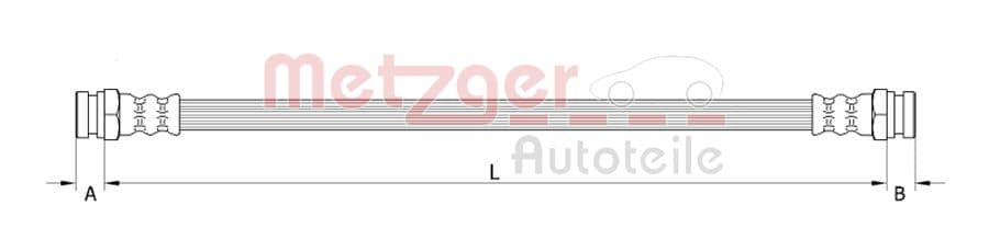 METZGER Brzdová hadica 4110320 1