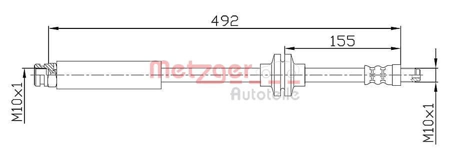 METZGER Brzdová hadica 4110476 1