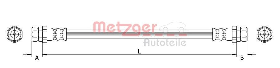 METZGER Brzdová hadica 4110634 1