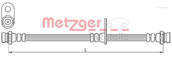 METZGER Brzdová hadica 4110638 1
