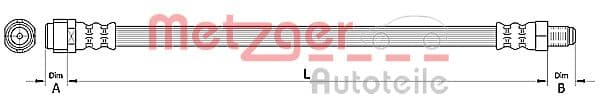 METZGER Brzdová hadica 4110726 1