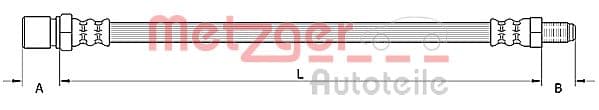 METZGER Brzdová hadica 4110805 1