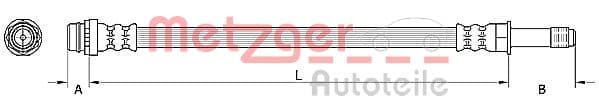 METZGER Brzdová hadica 4110797 1