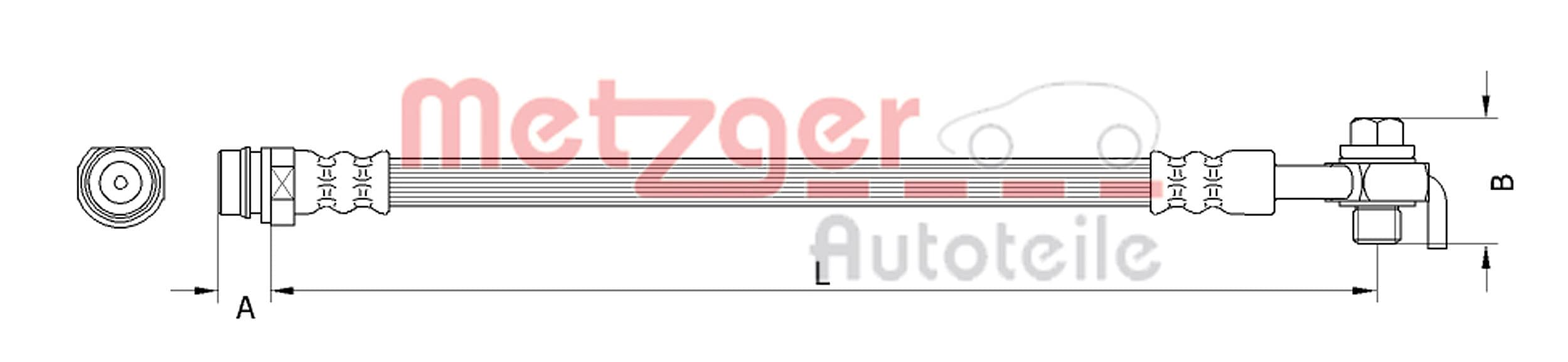 METZGER Brzdová hadica 4110799 1