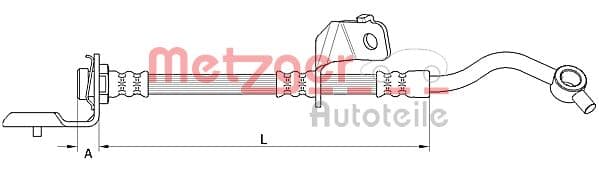 METZGER Brzdová hadica 4110819 1