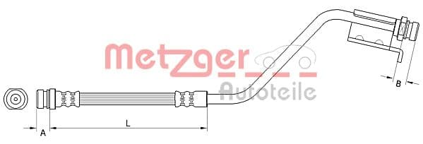 METZGER Brzdová hadica 4110826 1