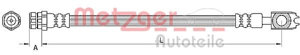 METZGER Brzdová hadica 4110891 1