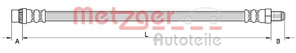 METZGER Brzdová hadica 4110895 1