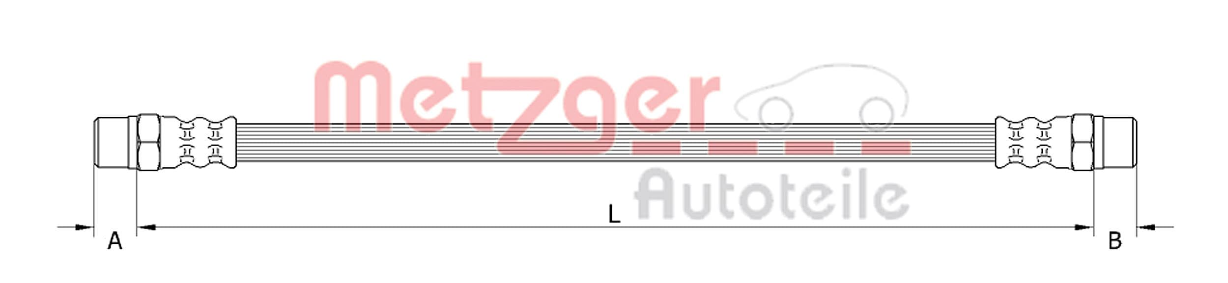 METZGER Brzdová hadica 4110899 1