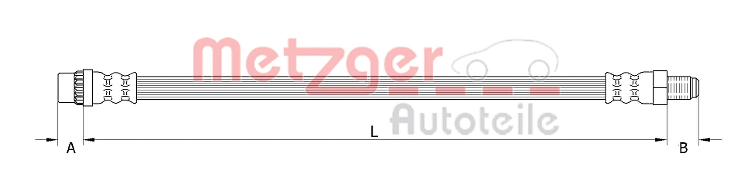 METZGER Brzdová hadica 4110933 1