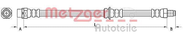 METZGER Brzdová hadica 4110946 1