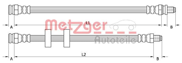 METZGER Brzdová hadica 4110995 1