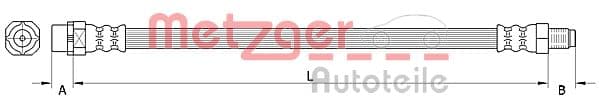METZGER Brzdová hadica 4110996 1