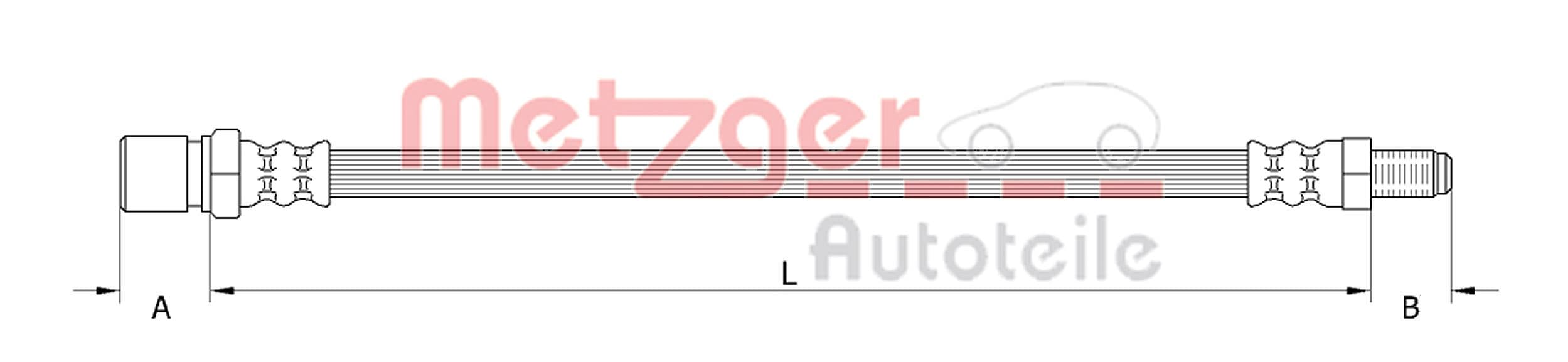 METZGER Brzdová hadica 4111154 1