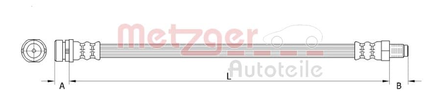 METZGER Brzdová hadica 4111335 1