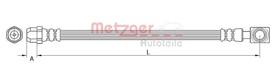 METZGER Brzdová hadica 4111437 1