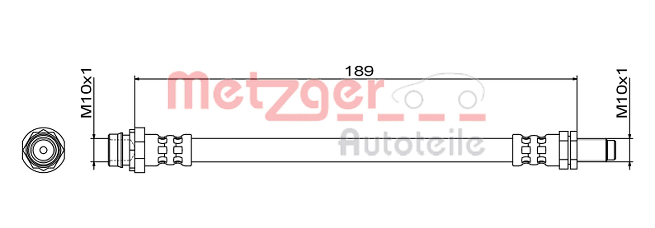 METZGER Brzdová hadica 4111467 1