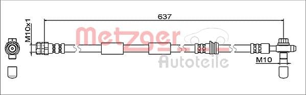 METZGER Brzdová hadica 4111475 1