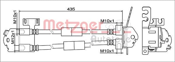 METZGER Brzdová hadica 4111557 1