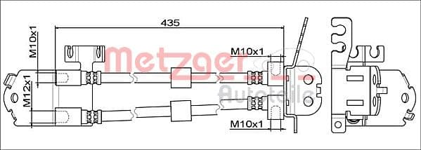 METZGER Brzdová hadica 4111558 1