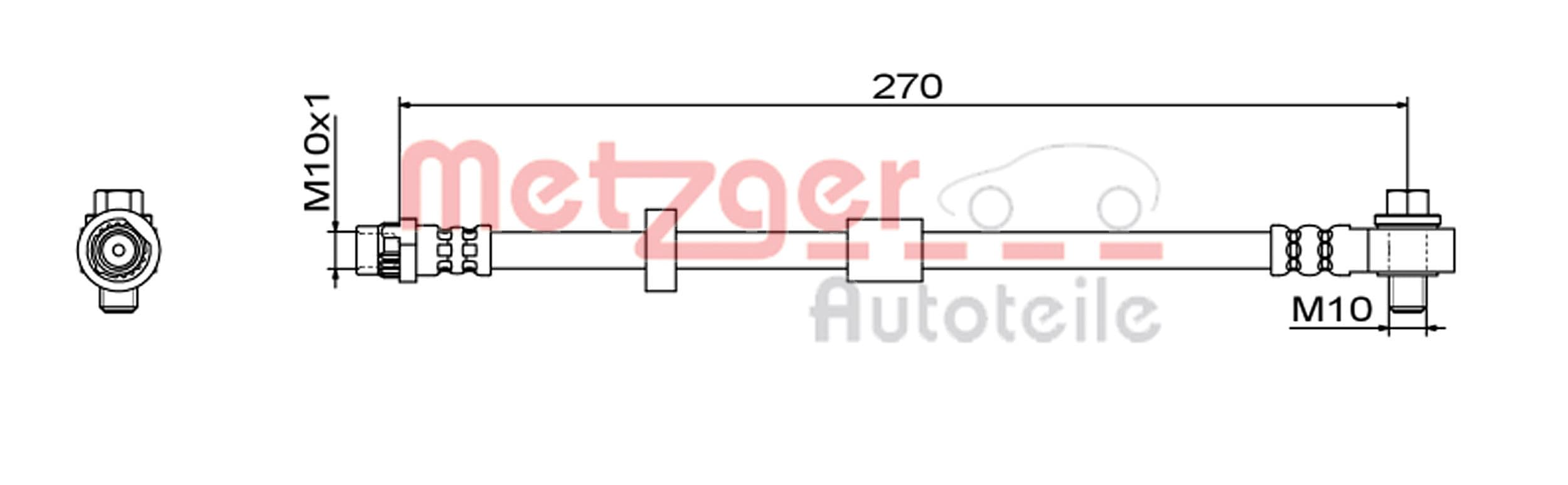 METZGER Brzdová hadica 4111579 1