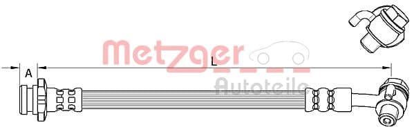 METZGER Brzdová hadica 4111584 1